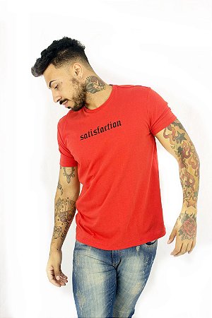 CAMISETA ELLUS SATISFACTION MASCULINA VERMELHA