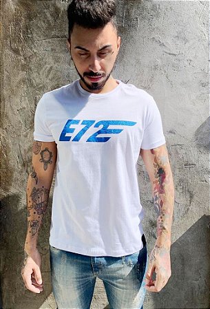 CAMISETA ELLUS COTTON FINE E ASA 72 CLASSIC BRANCO MASCULINO