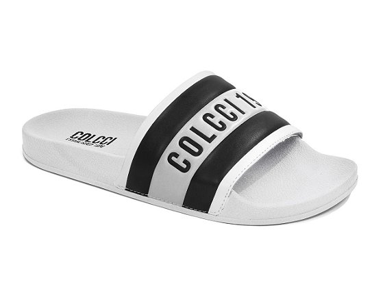 CHINELO SLIDE COLCCI BIANCA MASCULINO BRANCO