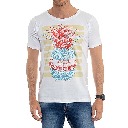 CAMISETA RED FEATHER PINEAPPLE MASCULINA