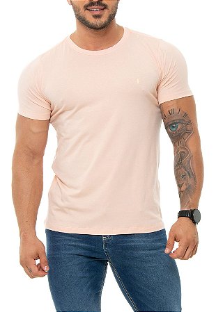 CAMISETA RED FEATHER BÁSICA ROSA CLARO MASCULINA