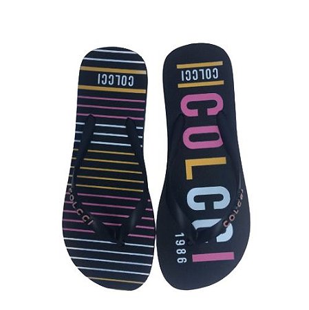 CHINELO COLCCI FIJI FEMININO PRETO