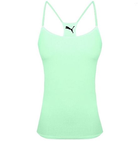 CAMISETE PUMA NADADOR COM ALÇA REGULÁVEL VERDE CLARO