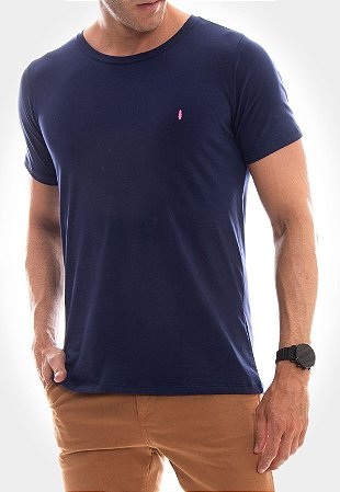 CAMISETA RED FEATHER Básica azul marinho masculina