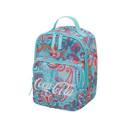 Lancheira Coca Cola Folk Azul