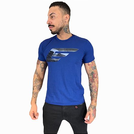 Camiseta Ellus Cotton Fine Wave e Asa Classic