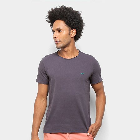 Camiseta Ellus Cotton Vintage Basic Raw Edge Classic