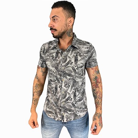 CAMISA RED FEATHER SPORT MESCLA CLARO FOLHAGENS