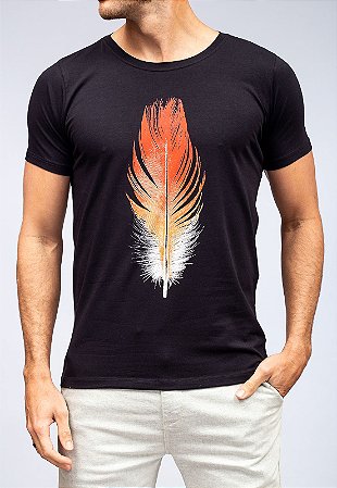 Camiseta Red Feather Red And White Feather