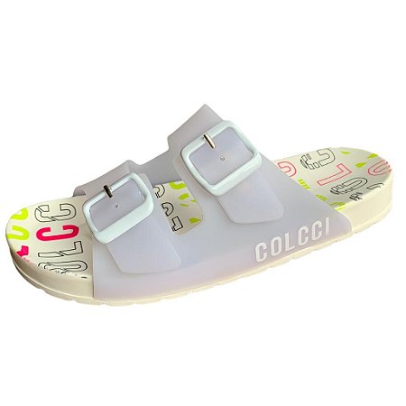 Chinelo Slide Vanessa Translucido Feminino