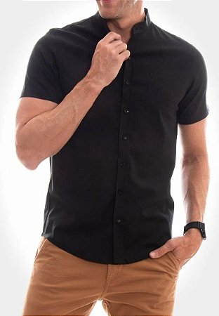 Camisa Red Feather Linho Gola Padre