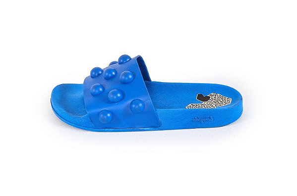 Slide Farm Praiana Bolotas Azul Cerâmica