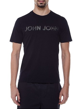 Camiseta John John Rusty John Black Masculina