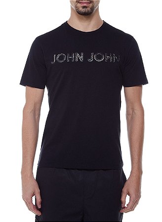 Camiseta John John Sing Black Masculina Preta - Dom Store Multimarcas  Vestuário Calçados Acessórios