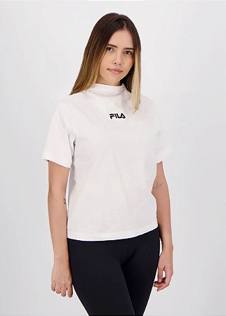 Camiseta Fila High Neck Feminina Branca