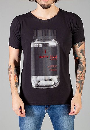 Camiseta Red Feather Happy Pills Masculina