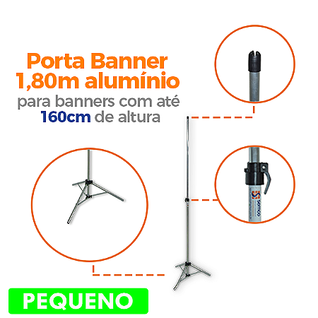 Tripé para Banner 1,80m - PEQUENO