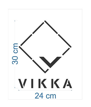 Stencil  logo Vikka