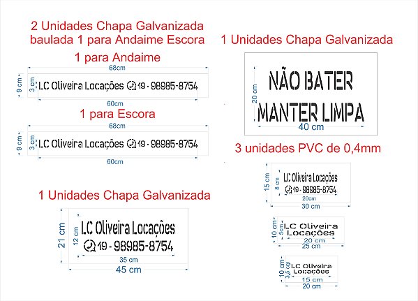 Kit Locação ( LC Oliveira Locações  )