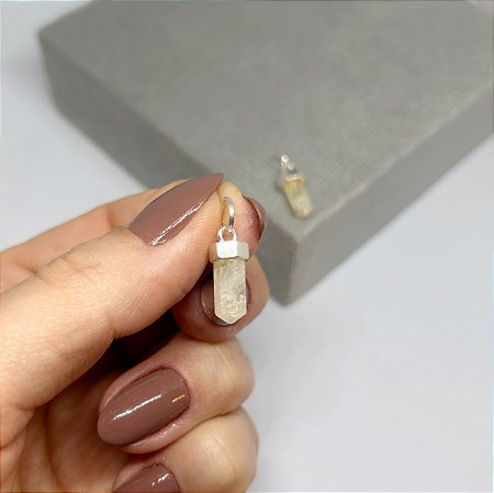 Pingente de Quartzo Transparente