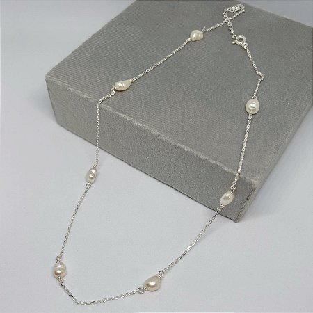 Gargantilha de Pérolas Barrocas - 40cm