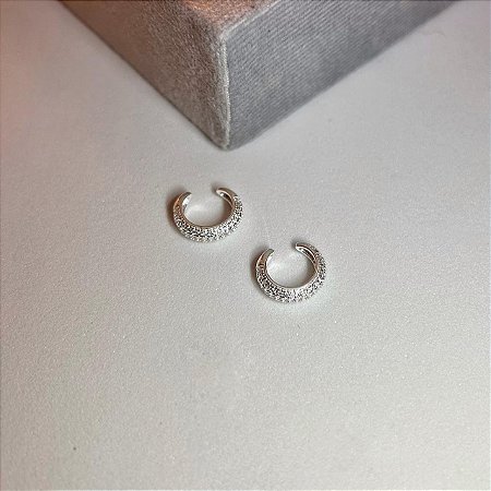 Piercing Fake Cravejado com Zircônias