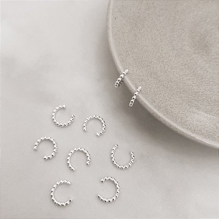 Piercing fake argola fio bolinhas