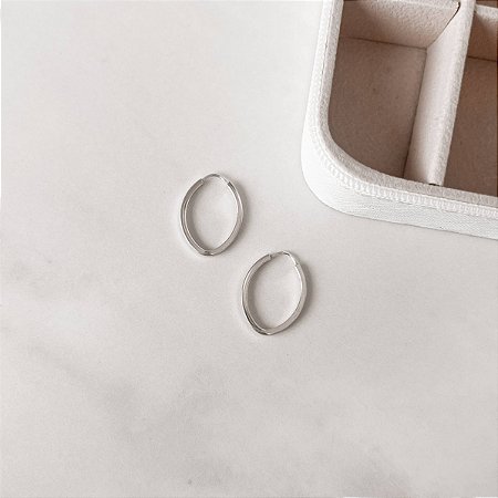 Argola navete 22mm fio quadrado