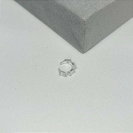 Piercing Fake com Zircônias Brancas