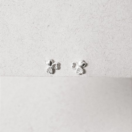 Brinco infantil corações liso, vazado e cravejado 7mm tarraxa baby