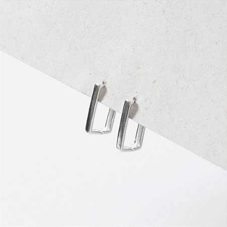 Argola click retangular 16mm lisa