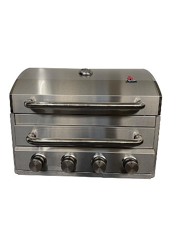 Churrasqueira Híbrida Gás de Embutir E Carvão 4 Queimadores Dual Flame Chaleur Brasil