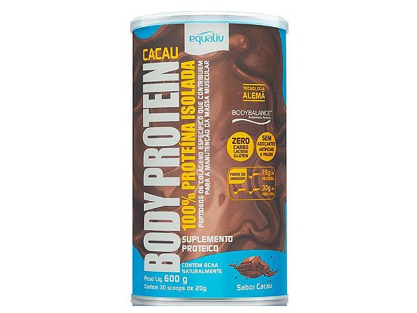 BODY PROTEIN CACAU 600G EQUALIV