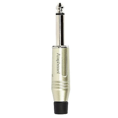 Conector P10 Mono Amphenol ACPM Prata