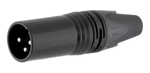 Conector XLR Macho de Linha Mxt C30MN3B Preto 3 Polos