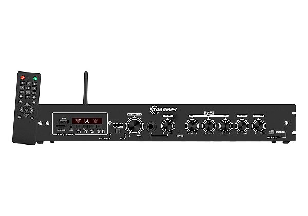 Amplificador Taramps THS- 6000 ÓPTICO/USB/BT - 4x100 WRMS