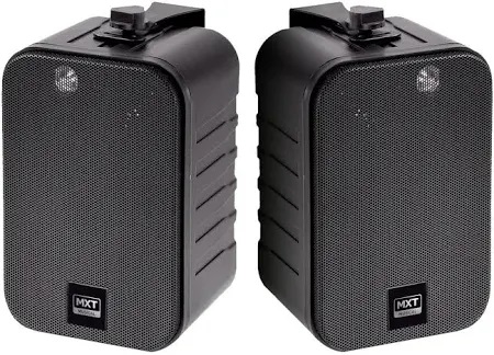 Caixa de Som Ambiente MXK-25 Preta 50WRMS Par com Suporte