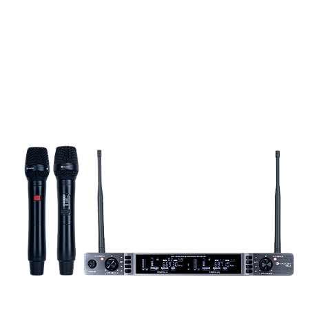 Microfone sem Fio Kadosh K-622M K-COMM Duplo Mão UHF
