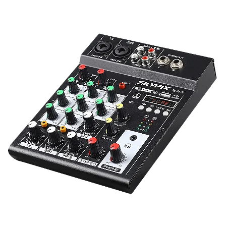 Mesa de Som Skypix SK-F4 BT 4 Canais