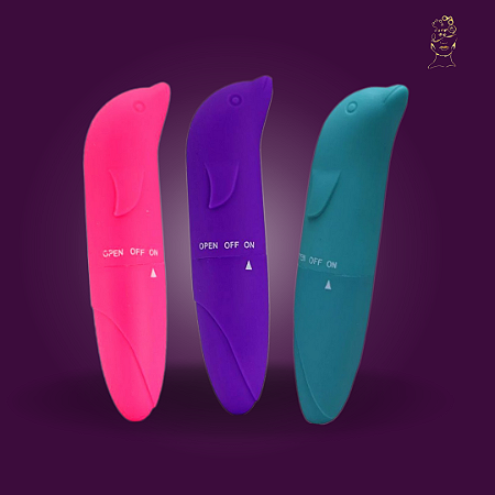 Vibrador aveludado ponto G golfinho