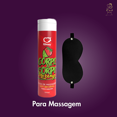 Óleo de Massagem + Venda - Sedução, Mistério e Sensações Únicas