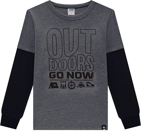 CAMISETA MANGA LONGA MEIA MALHA - OUTDOORS
