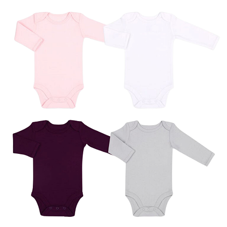 Kit Body 4 peças Manga Longa Koala Baby