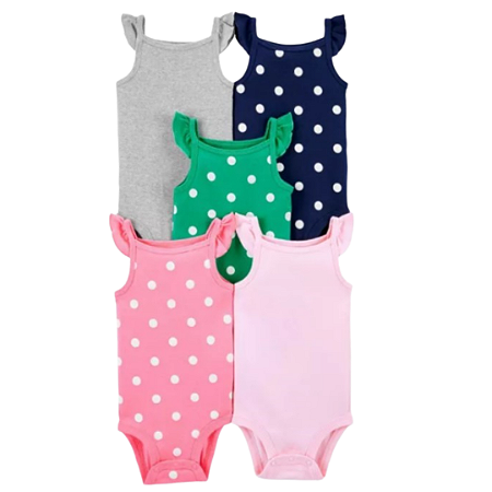 Kit com 5 Peças Regatas
