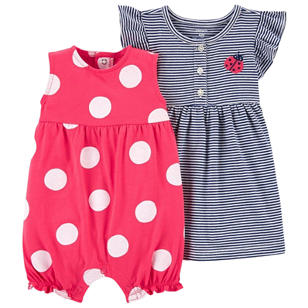 Kit com 2 Peças Joaninha