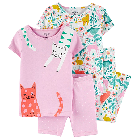 Kit 4 Peças Camiseta Manga Curta
