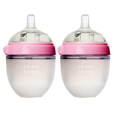 Mamadeira Como Tomo Rosa 150ml - Avulsa (1 unidade)