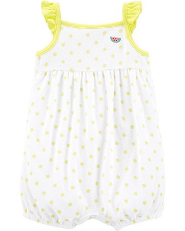 ROMPER AMARELO BOLINHA