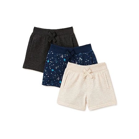 Kit 3 Shorts Moletom