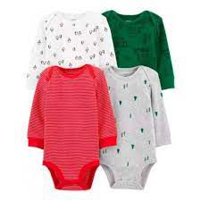 Kit Body 4 peças manga longa pinguim